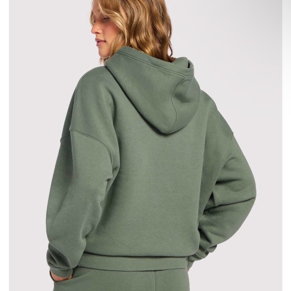 Nuuds Vintage Fleece Hoodie Sz Medium Agave Green - Picture 2 of 8